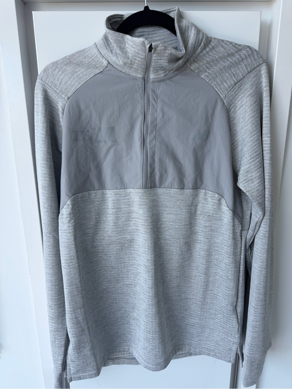 New Balance London marathon 2026 Light Gray Half-Zip Pullover